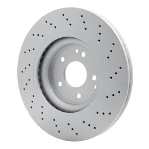 Mercedes-Benz SLK300 Brake Rotor (1) - Front - R1 Concepts - GeoSPEC Coated Rotor - Drilled - `03-`11